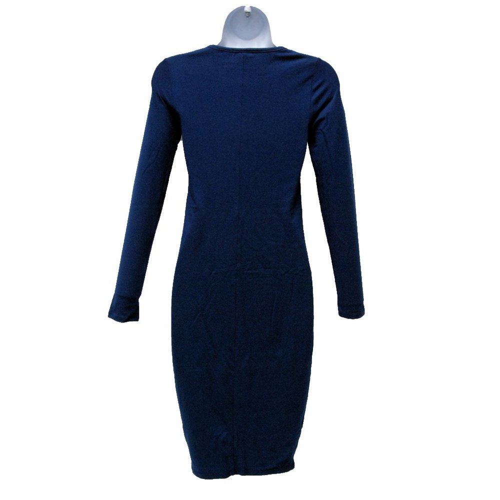 MARINE LAYER Lexi Longsleeve Midi Dress in Blue - Picture 3 of 7